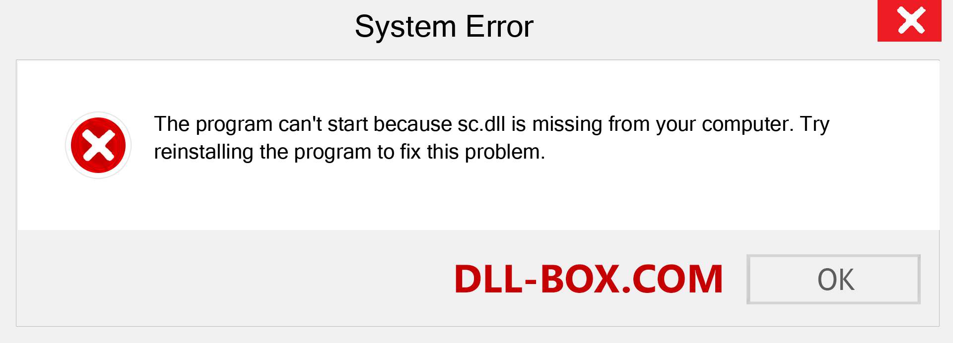  sc.dll file is missing?. Download for Windows 7, 8, 10 - Fix  sc dll Missing Error on Windows, photos, images